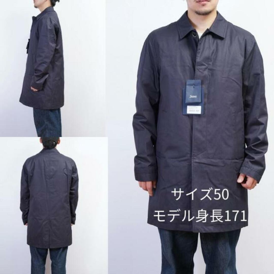 HERNO(ヘルノ)のHerno(ヘルノ) IM000319U DELON & NYLON ULTRALIGHT レインコート Blue Navy 50 メンズのジャケット/アウター(トレンチコート)の商品写真