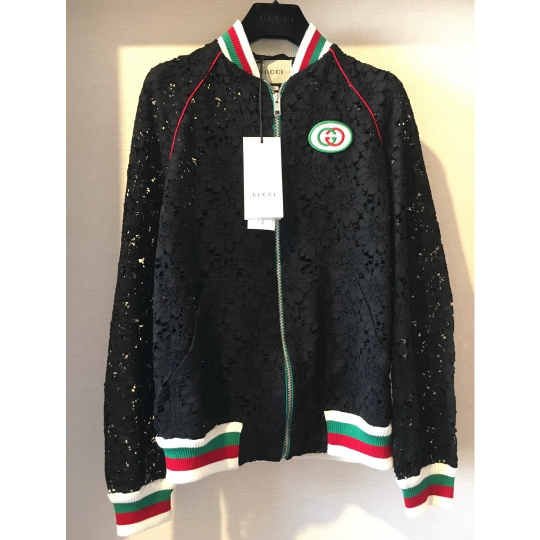 Gucci(グッチ)のGUCCI レースジャンバー　未使用 レディースのジャケット/アウター(スタジャン)の商品写真