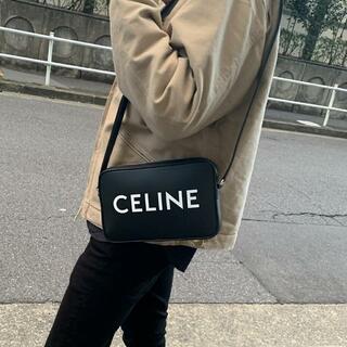セリーヌ(celine)のCELINE 194503DOT ロゴプリントミディアムメッセンジャーバッグ Black(ショルダーバッグ)