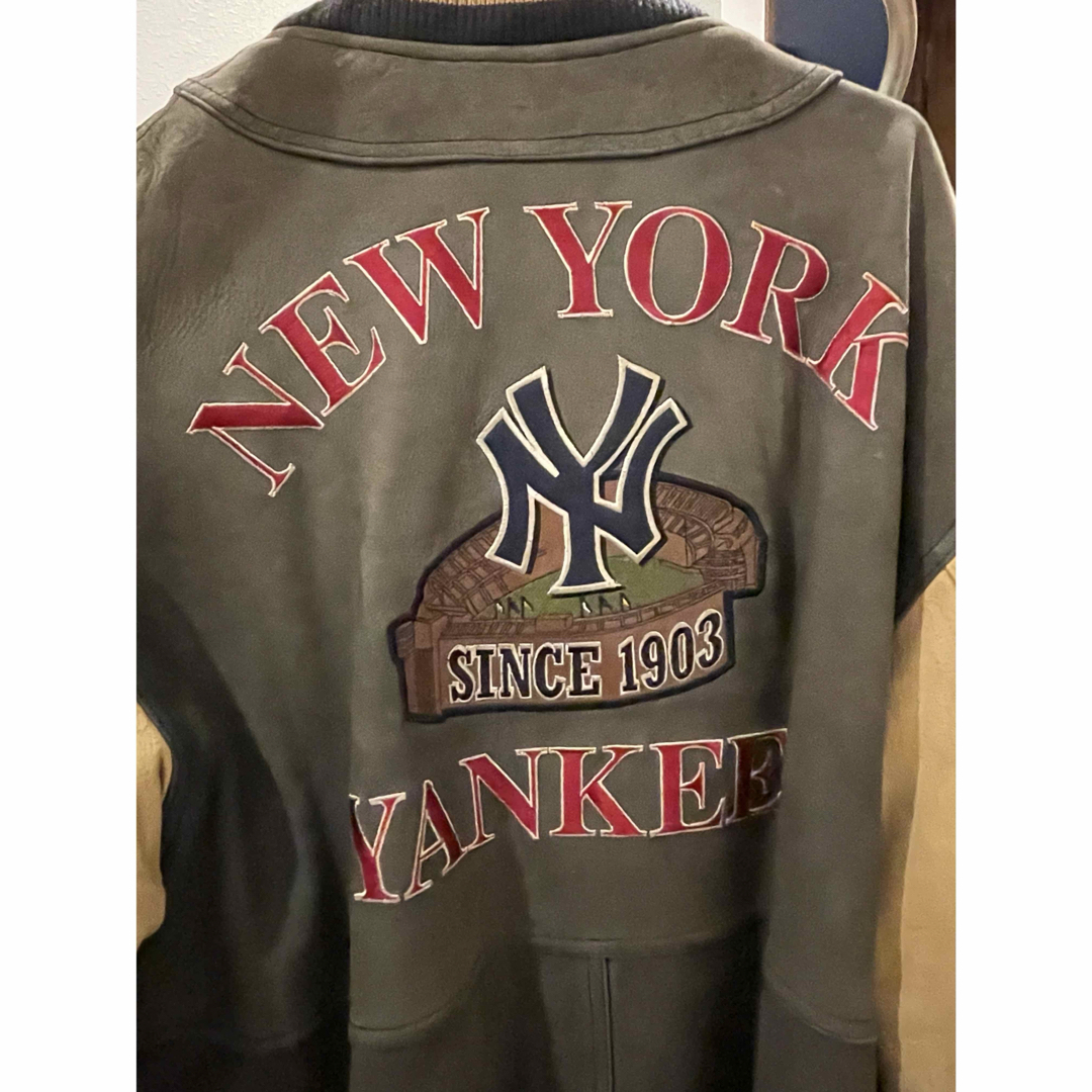 STARTER(スターター)のNew York Yankees スタジャン　レザー　レア メンズのジャケット/アウター(スタジャン)の商品写真