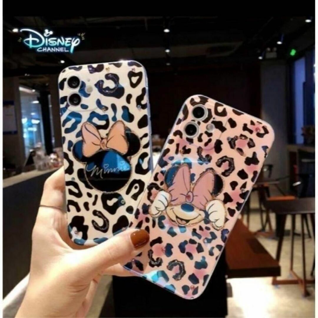 Disney(ディズニー)のiphone12 ケース ミニー 豹柄 スマホケース ディズニー ピンク 新品 スマホ/家電/カメラのスマホアクセサリー(iPhoneケース)の商品写真