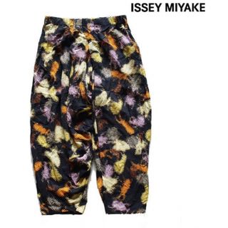 ISSEY MIYAKE MEN 総柄 サルエルパンツ イージーパンツ約40cm全長