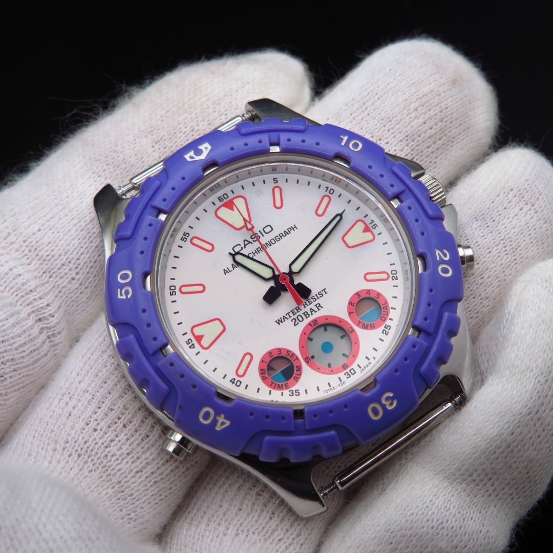 CASIO - CASIO デジアナ腕時計 アラームクロノグラフ AD-727の