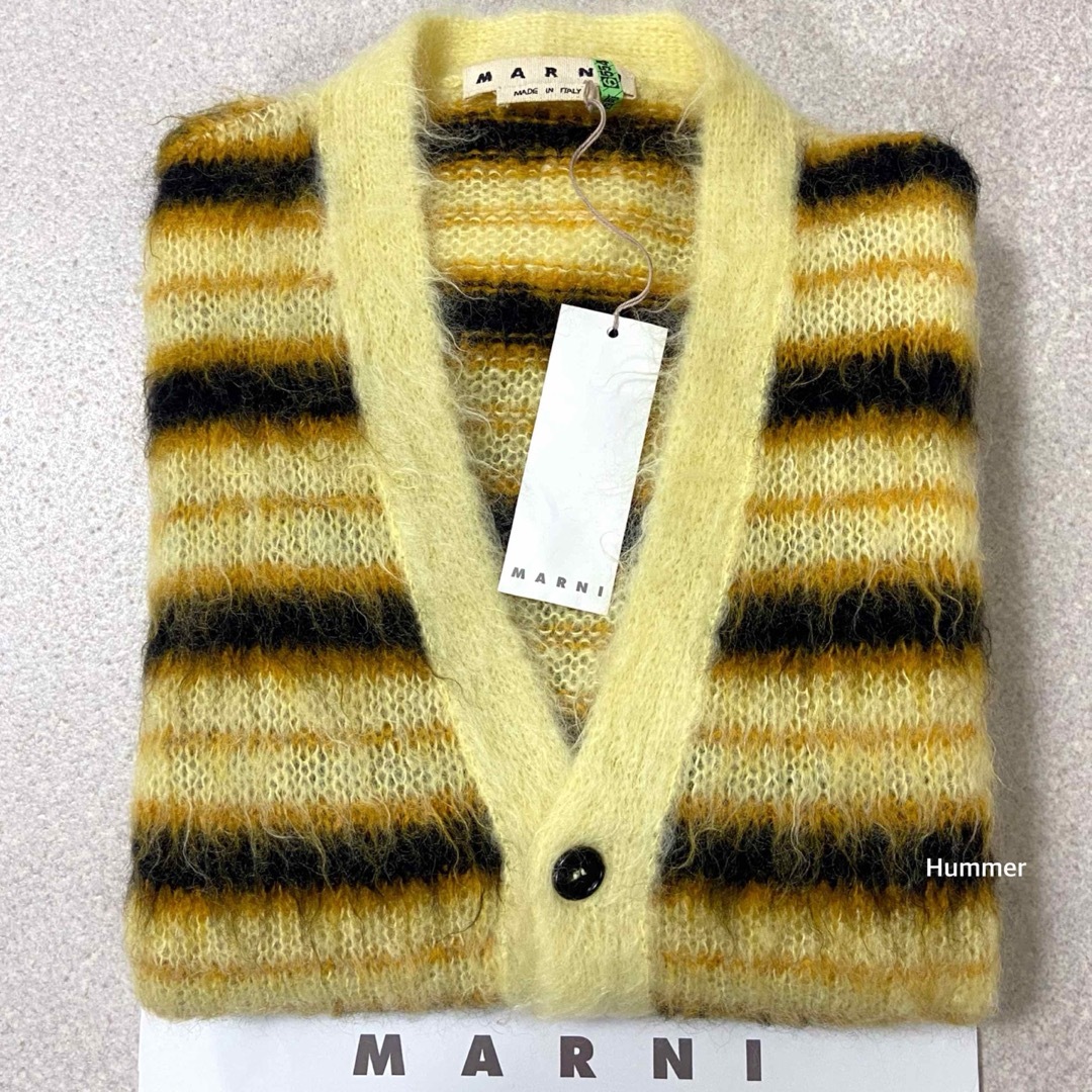 Marni(マルニ)の国内正規品 2019～ 極美品 48 マルニ モヘア ニットカーディガン 紙タグ メンズのトップス(カーディガン)の商品写真