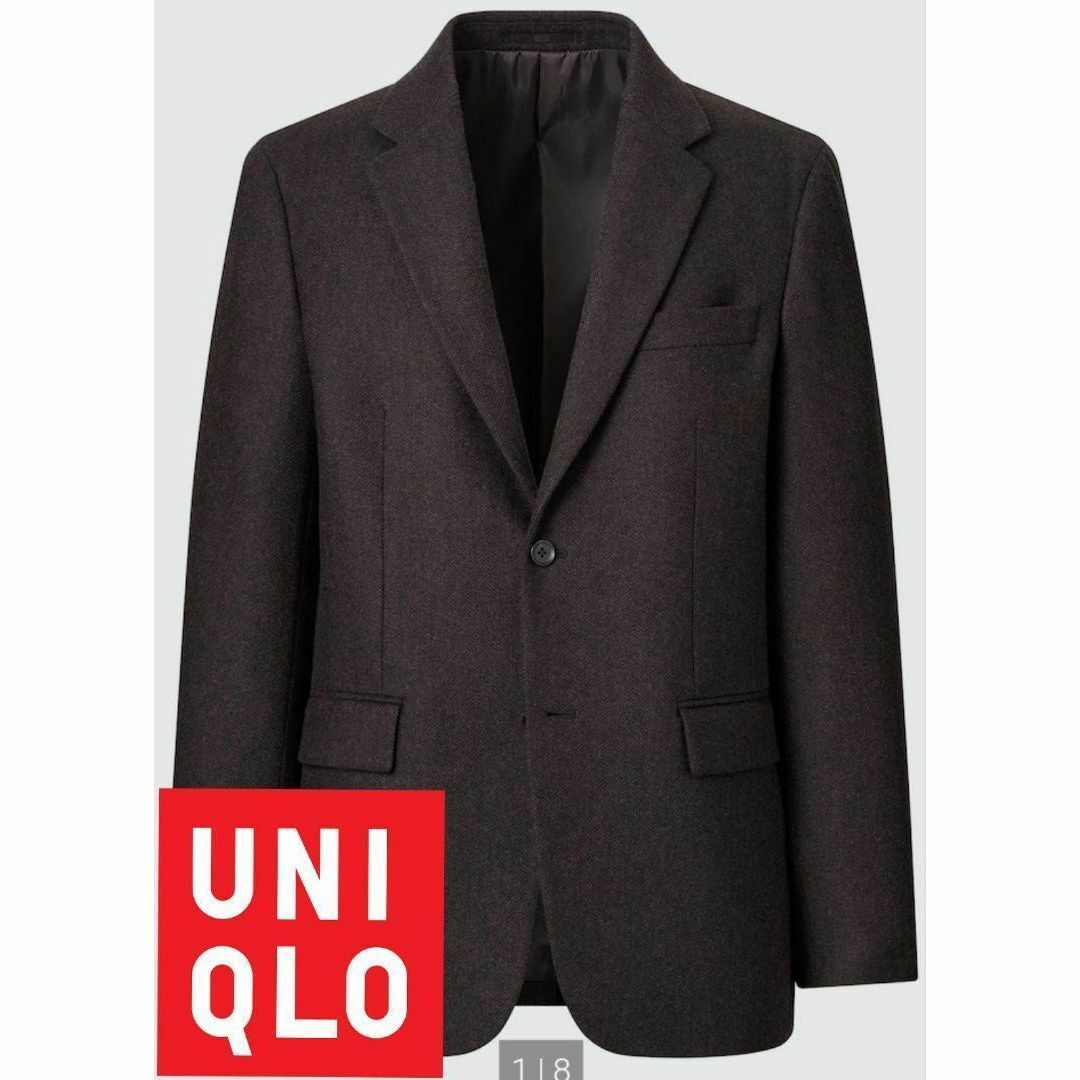 【UNIQLO】新品未使用❗ウールブレンドジャケットMサイズ普通ポケット