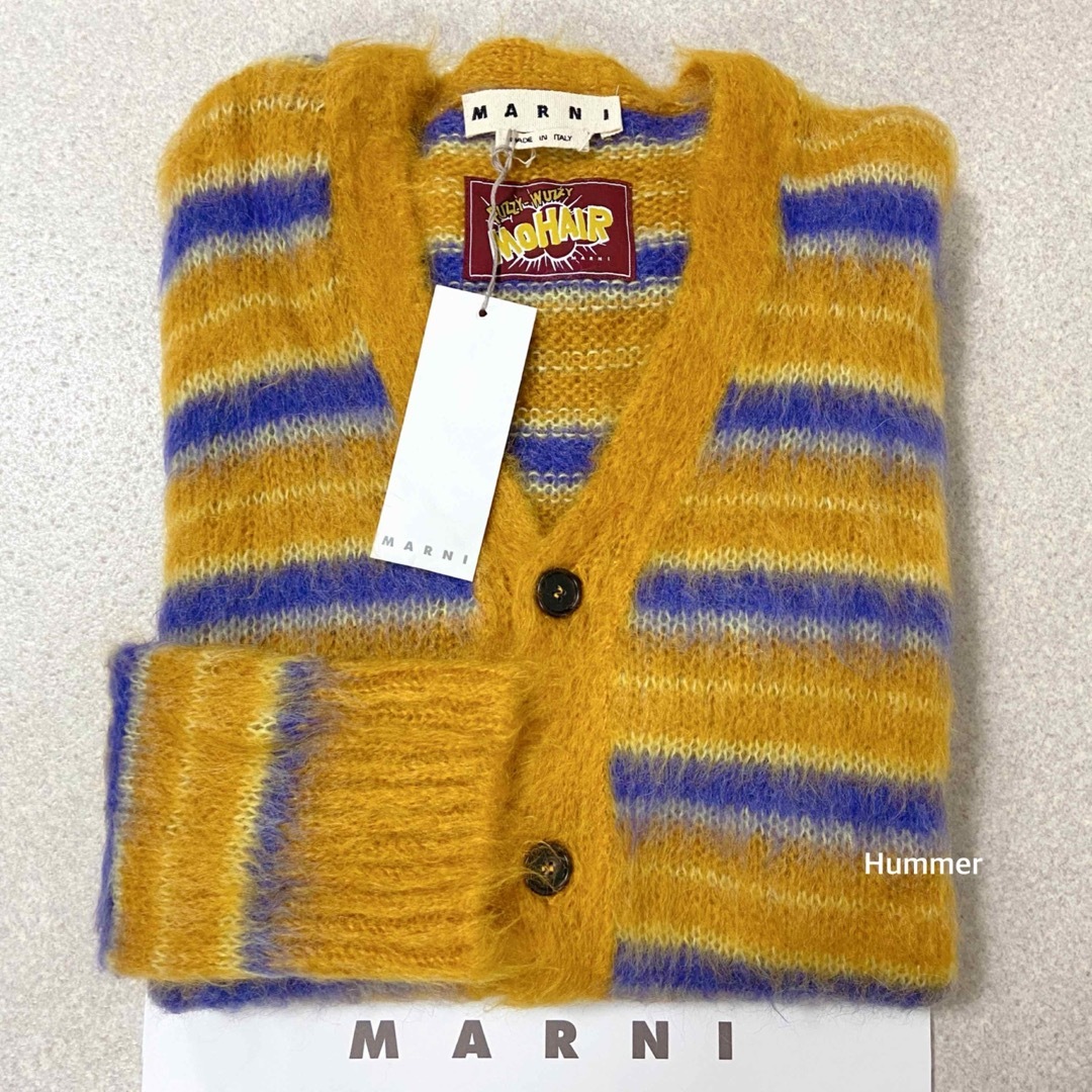 Marni(マルニ)の国内正規品 2021Aw未使用同様50 マルニ モヘア ニットカーディガン  メンズのトップス(カーディガン)の商品写真