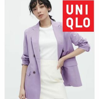 ユニクロ(UNIQLO)の【UNIQLO】新品未使用❗リネンブレンドジャケット　Lサイズ(その他)