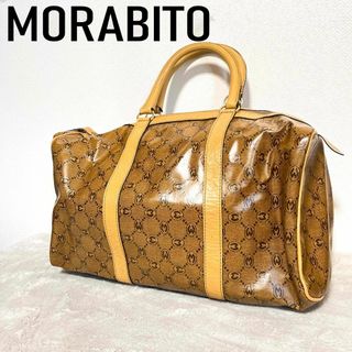 モラビト(MORABITO)の美品✨MORABITO モラビトハンドバッグトートバッグブラウン茶総柄(トートバッグ)