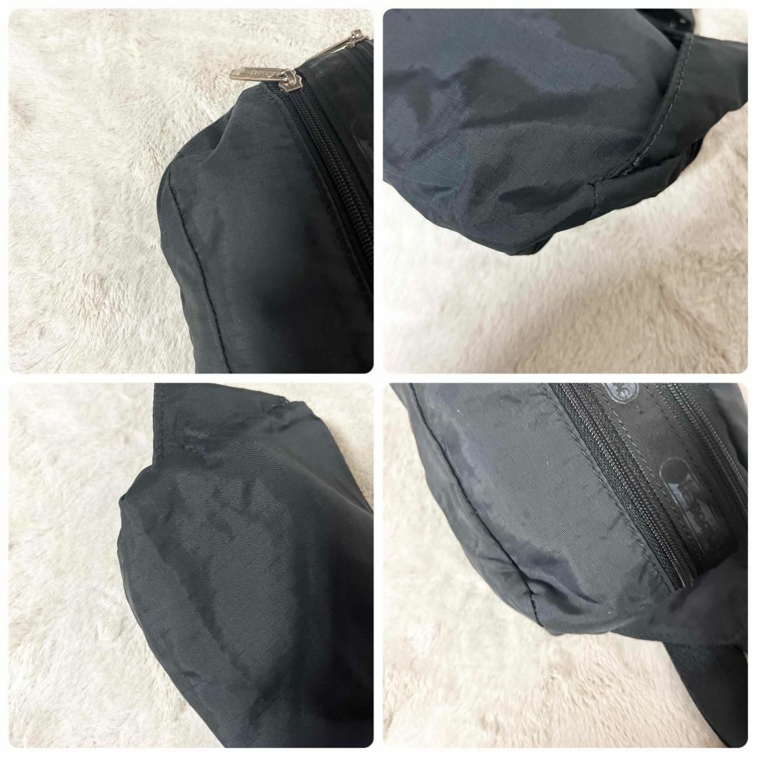 LeSportsac(レスポートサック)の美品✨LeSportsac レスポートサックセミショルダーバッグトートバッグ黒 レディースのバッグ(ショルダーバッグ)の商品写真