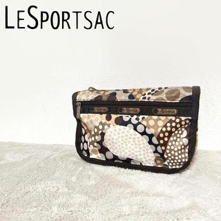 レスポートサック(LeSportsac)の美品✨LeSportsacレスポートサックハンドバッグトートバッグベージュドット(ハンドバッグ)