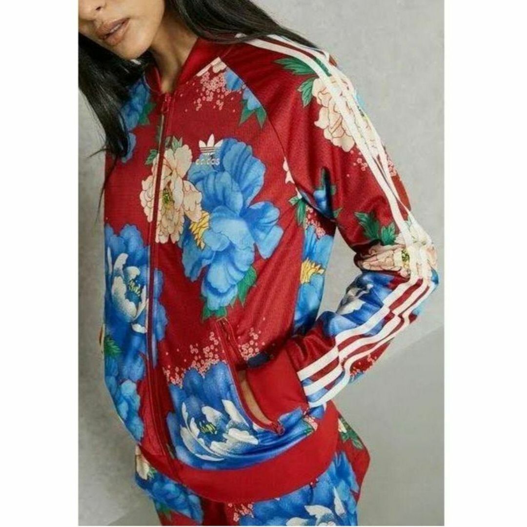 Originals（adidas）(オリジナルス)のアディダス 牡丹 花柄 ファームカンパニー SST トラックトップ ジャージ L レディースのトップス(その他)の商品写真