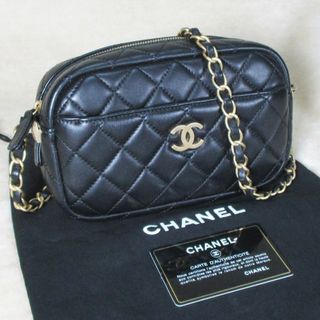 シャネル(CHANEL)のシャネル マトラッセ ミニチェーンショルダーバッグ ラムスキンブラック(ショルダーバッグ)