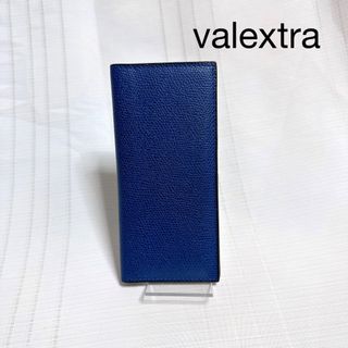 ヴァレクストラ(Valextra)のValextra ヴァレクストラ　カードケース　ロングウォレットミニ財布　極美品(パスケース/IDカードホルダー)