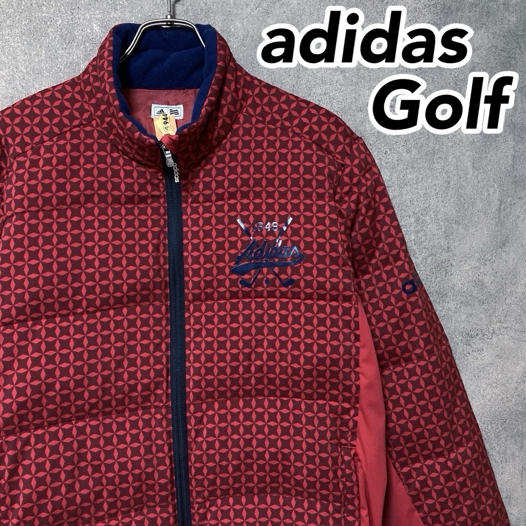 adidas(アディダス)のadidas golf アディダス 総柄 中綿 ジャケット ロゴ ゴルフウェア スポーツ/アウトドアのゴルフ(ウエア)の商品写真