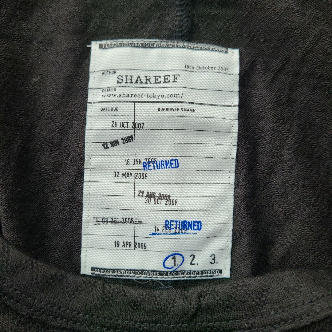 SHAREEF(シャリーフ)の【美品】SHAREEF サイズ1 ロングTシャツ メンズのトップス(Tシャツ/カットソー(七分/長袖))の商品写真