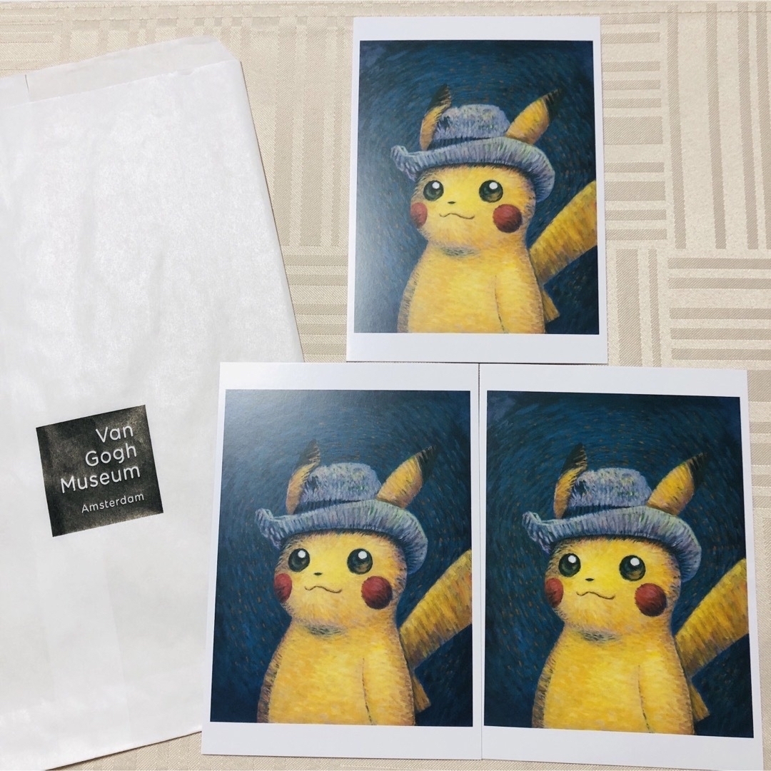 ポケモン - 【正規品】ゴッホピカチュウ ポストカード 3枚セット割引の ポケモン - 【正規品】ゴッホピカチュウ ポストカード 3枚セット割引の