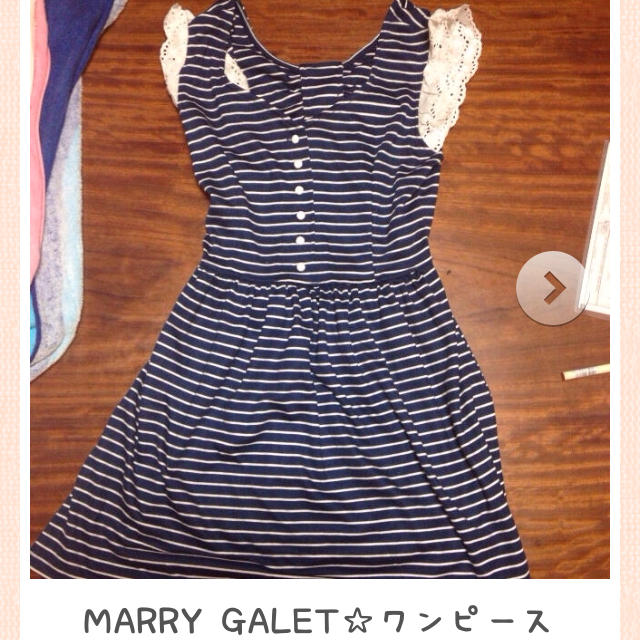 Marry garet(マリーガレット)のMARRY GALET☆ボーダーop レディースのワンピース(ミニワンピース)の商品写真