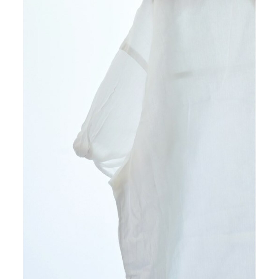 UNTITLED(アンタイトル)のUNTITLED アンタイトル カジュアルシャツ 2(M位) 白 【古着】【中古】 レディースのトップス(シャツ/ブラウス(長袖/七分))の商品写真