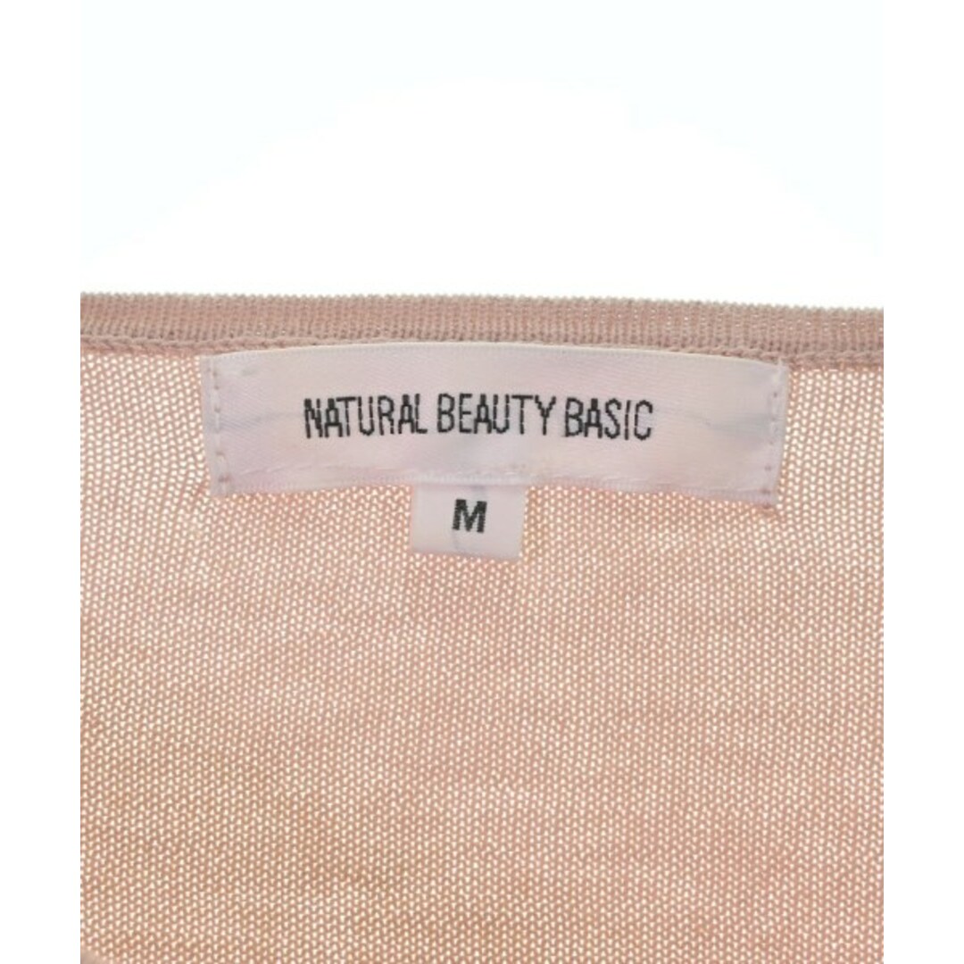 NATURAL BEAUTY BASIC(ナチュラルビューティーベーシック)のNATURAL BEAUTY BASIC ニット・セーター M ピンク 【古着】【中古】 レディースのトップス(ニット/セーター)の商品写真