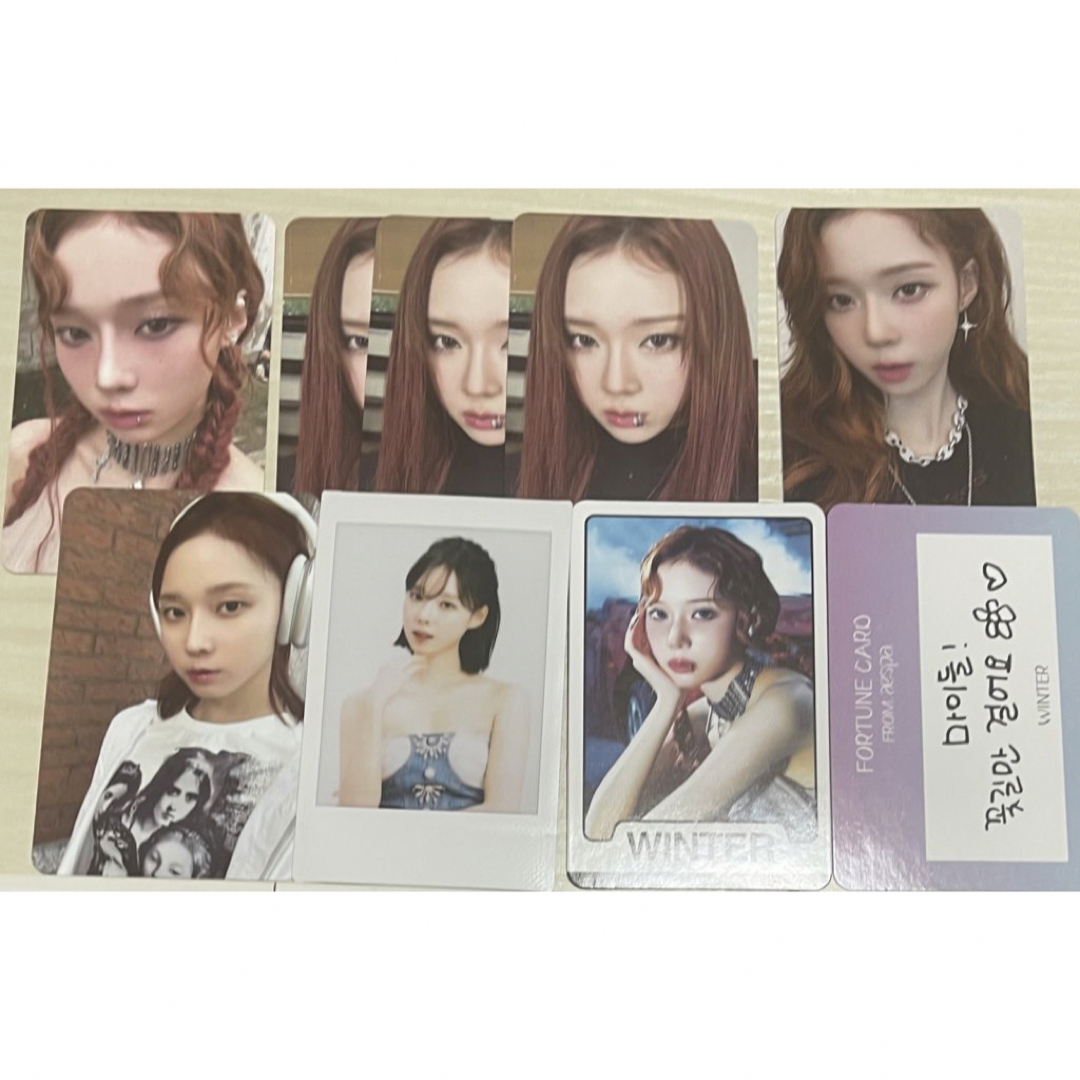 aespa トレカ ウィンター 4枚 日本 限定 ファンミ ペンミ