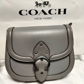 コーチ(COACH)のクリスマス限定特別価格コーチ　ショルダー　グレー(ショルダーバッグ)