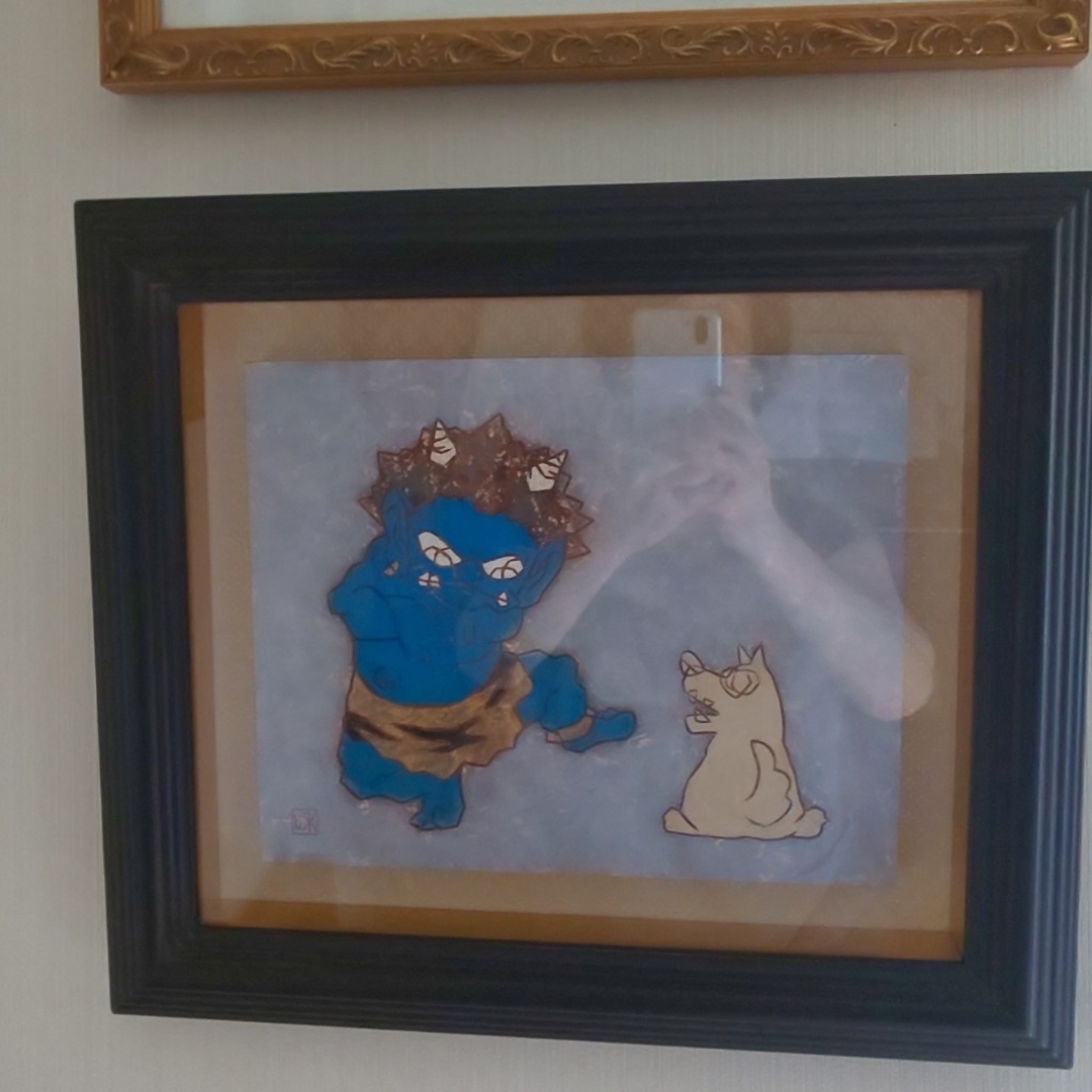 百貨店福袋 滝下和之作青鬼と犬 絵画/タペストリー