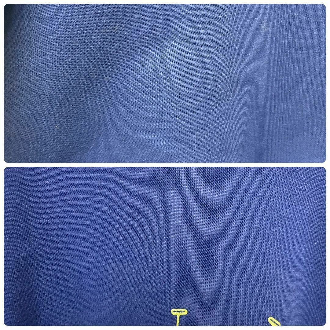 VINTAGE(ヴィンテージ)の[古着]ビンテージ　トレーナー　デカロゴ　襟デザイン　太アーム　青紫　POLO メンズのトップス(スウェット)の商品写真