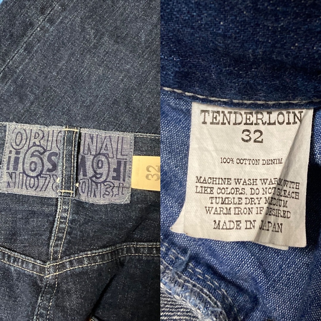 TENDERLOIN(テンダーロイン)の22SS テンダーロイン デニム パンツ ウォッシュ インディゴ ブルー メンズのパンツ(デニム/ジーンズ)の商品写真