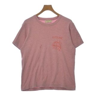 MAISON KITSUNE メゾンキツネ Tシャツ・カットソー XS ピンク系 【古着】【中古】(Tシャツ/カットソー(半袖/袖なし))