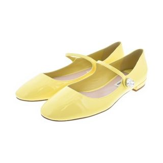 ミュウミュウ(miumiu)のMiu Miu ミュウミュウ パンプス 38(24.5cm位) 黄 【古着】【中古】(ハイヒール/パンプス)