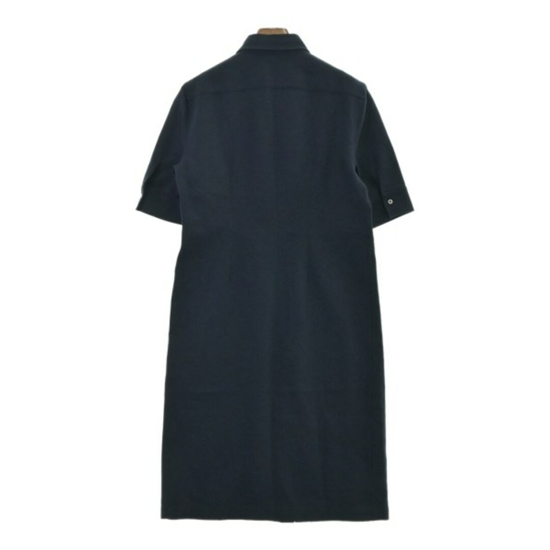 Jil Sander(ジルサンダー)のJIL SANDER ジルサンダー シャツワンピース 34(XS位) 紺 【古着】【中古】 レディースのワンピース(その他)の商品写真