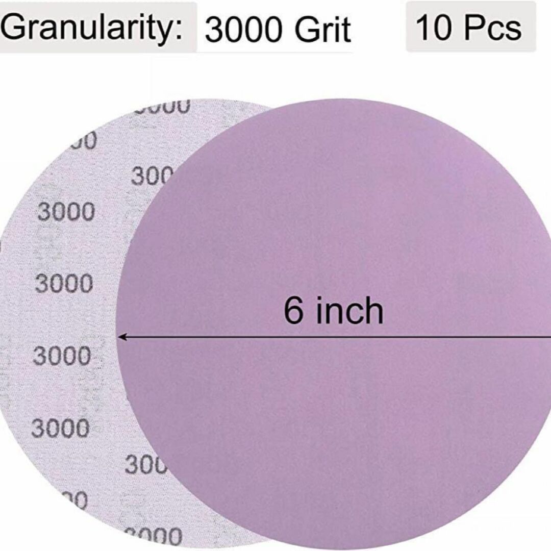 早い者勝ち❣️パープル サンディングディスク 152.4mm 3000 グリット その他のその他(その他)の商品写真