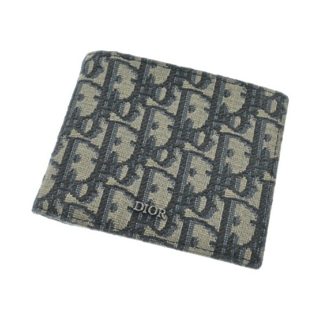 折り財布Dior Homme 財布・コインケース - ベージュ系x紺系(総柄)