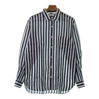 ユナイテッドアローズ(UNITED ARROWS)のUNITED ARROWS カジュアルシャツ L 紺x白(ストライプ) 【古着】【中古】(シャツ)