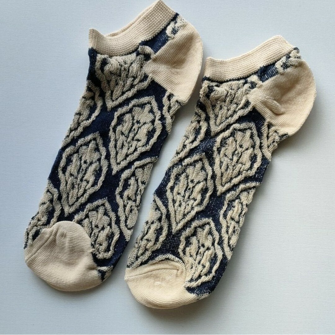 くるぶしソックス　レディース靴下　韓国　ショートソックス　おしゃれ　花柄 レディースのレッグウェア(ソックス)の商品写真