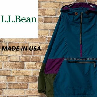 エルエルビーン(L.L.Bean)のエルエルビーン　USA製　ナイロンアノラック　アウトドア　ビッグシルエット(その他)