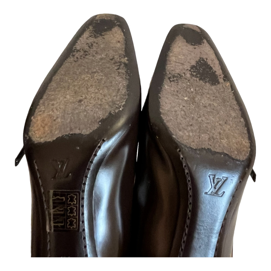 LOUIS VUITTON(ルイヴィトン)のルイヴィトン LOUIS VUITTON パンプス ストラップ レザー ヒール レディースの靴/シューズ(ハイヒール/パンプス)の商品写真