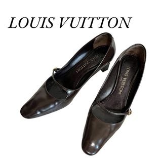 ルイヴィトン(LOUIS VUITTON)のルイヴィトン LOUIS VUITTON パンプス ストラップ レザー ヒール(ハイヒール/パンプス)