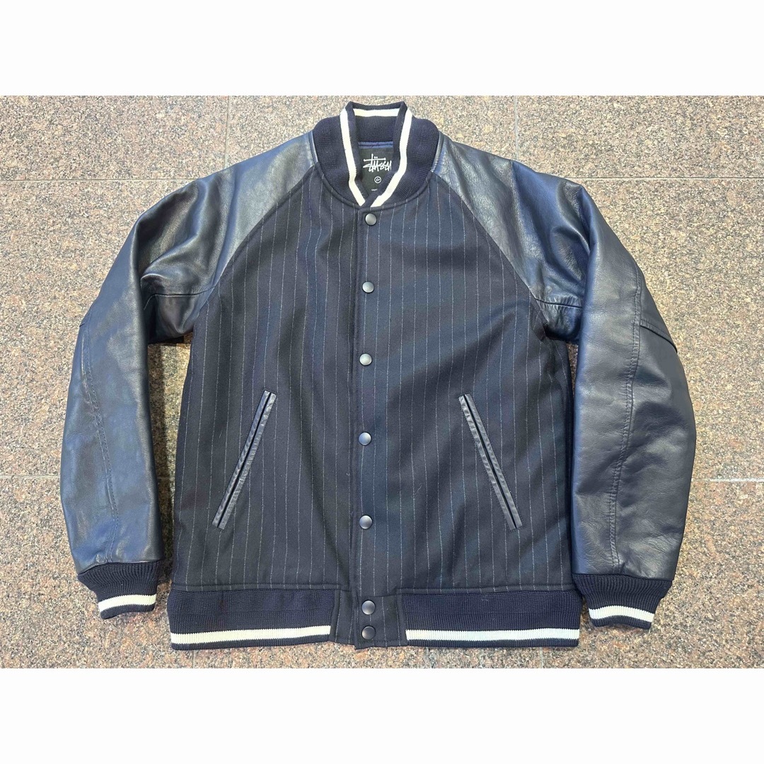 STUSSY fragment VARSITY JKT M 美品 スタジャンメンズ