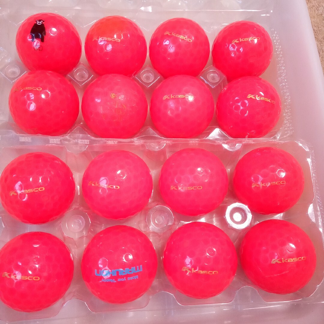 Kasco(キャスコ)のロストボール KIRA KLENOT 赤 16球 スポーツ/アウトドアのゴルフ(その他)の商品写真