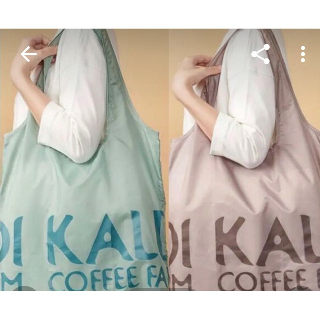 KALDI(カルディ)のKALDI　新色　エコバック 2枚セット レディースのバッグ(エコバッグ)の商品写真