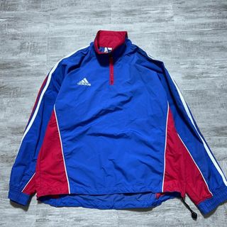 90'sﾃﾞｻﾝﾄ製adidasﾅｲﾛﾝﾌﾟﾙｵｰﾊﾞｰ39s90