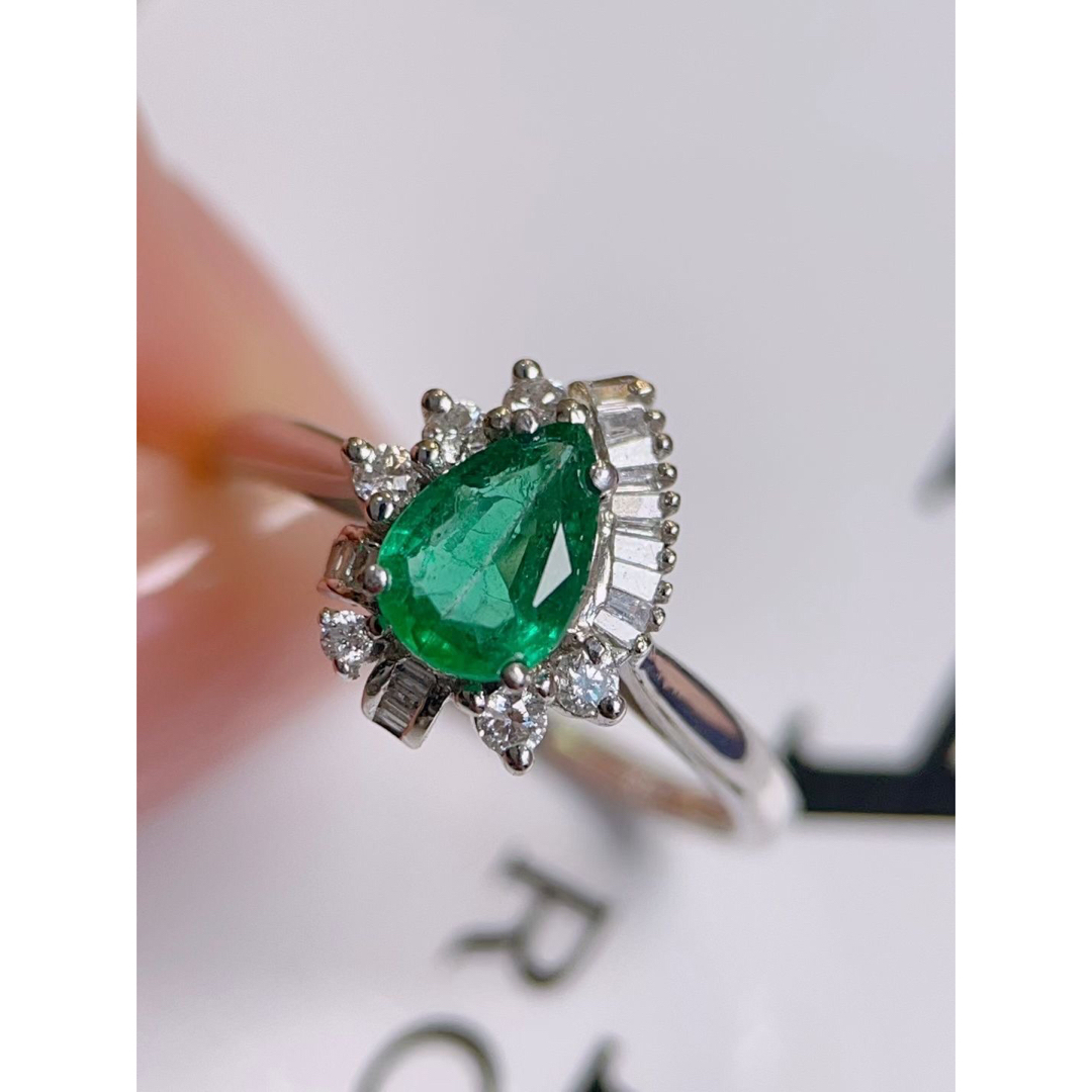 天然 エメラルド ダイヤ  リング0.8ct k18 ¥2 レディースのアクセサリー(リング(指輪))の商品写真