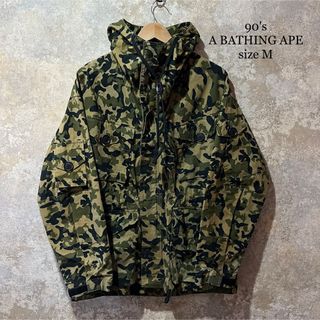 アベイシングエイプ(A BATHING APE)の90's 最初期タグ A BATHING APE ミリタリージャケット パーカー(その他)