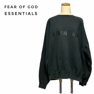 フィアオブゴッド(FEAR OF GOD)のESSENTIALS 3D シリコン アップリケ ブラック スウェット(スウェット)