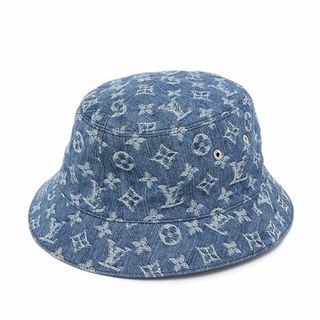 ルイヴィトン(LOUIS VUITTON)のルイヴィトン バケットハット･モノグラム エッセンシャル デニムブルー/ブルー M78773 コットン 未使用品(ハット)