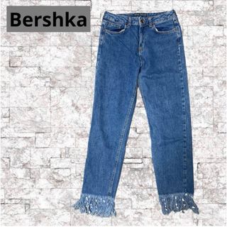 ベルシュカ(Bershka)のBershka ベルシュカ　フリンジ　ジーンズ　デニム　送料込み　(デニム/ジーンズ)