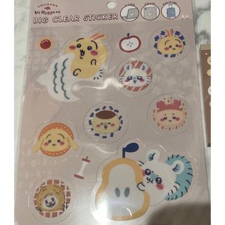 ちいかわ　クリアビッグステッカー　うさぎ　北欧　ヒュッゲ　ハチワレ　古本屋(キャラクターグッズ)