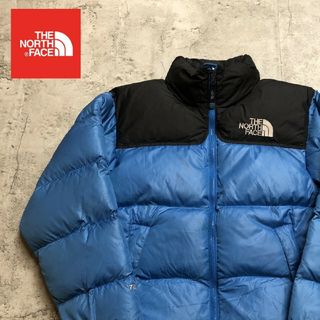 ザノースフェイス(THE NORTH FACE)のザノースフェイス　ダウンジャケット　ブルー　メンズXS　700フィル　ヌプシ(ダウンジャケット)