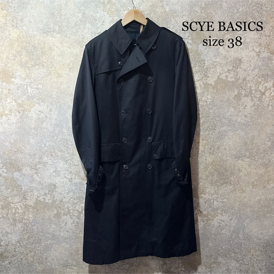 SCYE BASICS(サイベーシックス)のSCYE BASICS サイベーシックス トレンチコート メンズのジャケット/アウター(トレンチコート)の商品写真